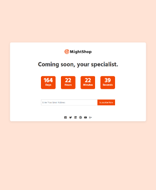Coming Soon Page
