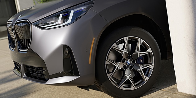 Detail of BMW tires and wheels