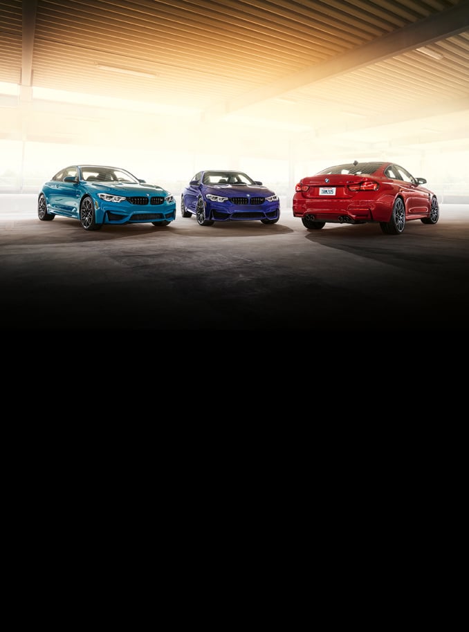 Front angle view of BMW M8 Gran Coupe First Edition in exclusve Aurora Diamant Green Metallic