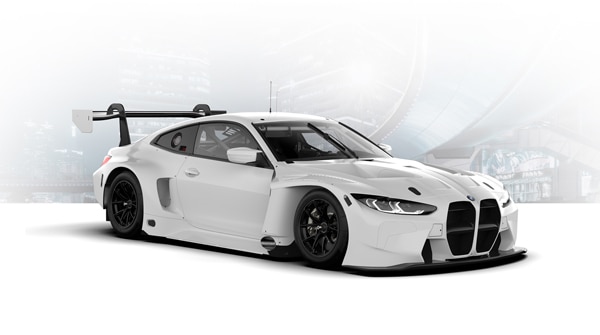 A BMW M4 GT3 race car