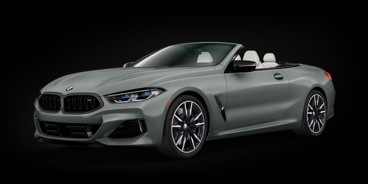 Side view of the 2026 BMW M850i xDrive Convertible