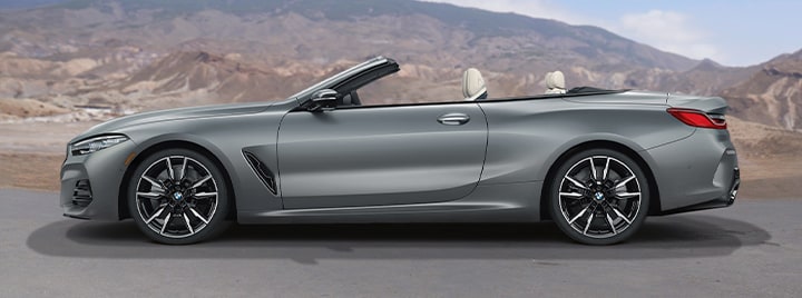 Side profile of the 2026 BMW 8 Series Convertible