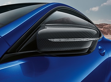 Detail of 2026 BMW 8 Series Coupe's exterior side view mirror